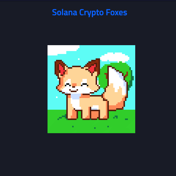 Solana Cryto Foxes Web image